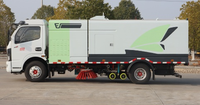 Balayeuse-laveuse de voirie compacte 100% électrique 4x2 |   Camion de nettoyage urbain léger pour voies étroites, adapté aux véhicules électriques