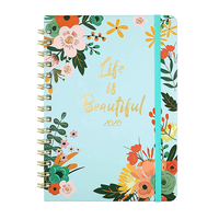 Cahier d'agenda bon marché, fournisseur scolaire, impression, couverture souple, carnet A5 à spirale avec impression personnalisée pour étudiants