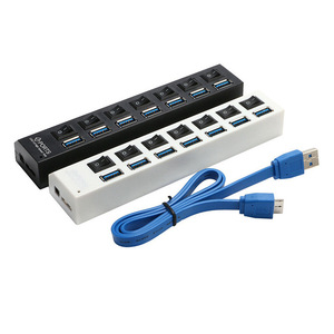 Kinh doanh bán buôn giá rẻ siêu tốc độ truyền dữ liệu sạc 7 cổng USB 2.0 Splitter USB 2.0 HUB với cá nhân chuyển đổi - Product Image 2