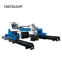 Machine de découpe plasma à portique CNCColgar avec tête de biseautage pour tôles métalliques, découpeuse plasma CNC industrielle certifiée CE