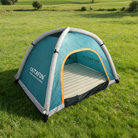 Tente de camping automatique gonflable de luxe OUTAFUN pour 1 à 2 personnes, quatre saisons, en PVC, double couche, coupe-vent, imperméable, portable