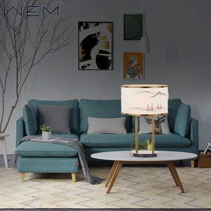 <span class=keywords><strong>China</strong></span> Factory Supplier Hand bemalte Lampen schirm Nachttisch Kupfer Schlafzimmer Tisch lampe - Product Image 5