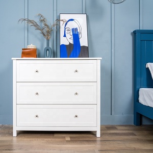 <span class=keywords><strong>Commode</strong></span> de chambre à coucher en bois de <span class=keywords><strong>haute</strong></span> qualité, blanche, 3 tiroirs, <span class=keywords><strong>commode</strong></span> blanche - Product Image 2