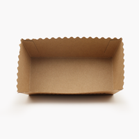 Boîtes d'emballage ouvertes en papier kraft pour aliments, personnalisables par impression numérique, style de marque alimentaire, pliables, pour chocolat