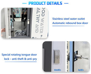 Dispensador de Agua Mineral de Doble Puerta con Entrada de Agua 304 de Gran Capacidad - Máquina Expendedora de Agua con Función SDK y Múltiples Filtros RO - Product Image 5