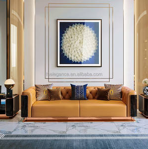 Canapé confortable en forme de lit double pour adultes, canapé 2 places pour salon, meubles de luxe, ensemble de canapés - Product Image 5