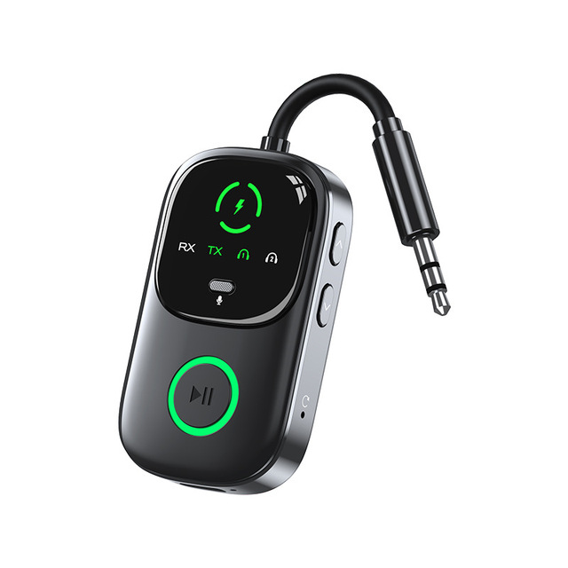 BT 5.4 Audio Receiver Transmitter RT/TX 2 in 1 Adapter for TV Earphones Cars Flights 3.5mm Jack AUX Audio Adapter