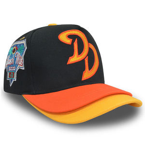 Gorra de Béisbol Americana Retro de Doble Visera, Estilo Urbano, Bordado Personalizado, Transpirable, Estructurada, con Visera Curva - Product Image 3