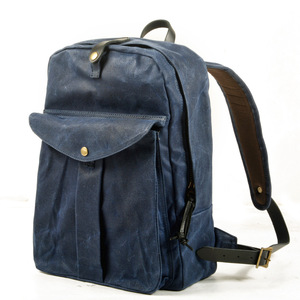 Mochila Vintage para Hombre, Mochila Táctica de Viaje y Senderismo, Mochila de Lona Estilo Hipster para Hombre - Product Image 5