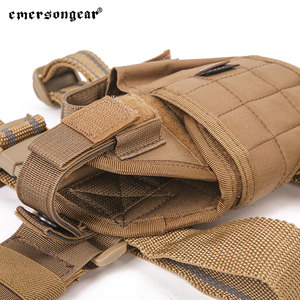 Emersongear ซองหนังใส่ปืนพกสำหรับ500D, ซองหนังหุ้มขาไนลอนต้นขา Funda Funda <span class=keywords><strong>Tactical</strong></span> ปกปิดปืน - Product Image 2