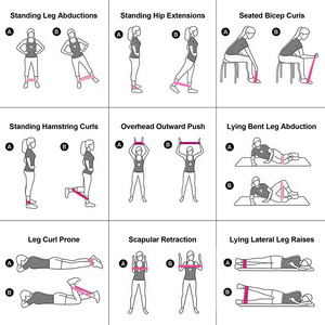 Custom Logo Resistance Loop <b>Bands</b> Set Multi Level Tension Elastic Fitness Exercise <b>Bands</b> for Home Gym <b>Workout</b> Strength Training - Product Image 3