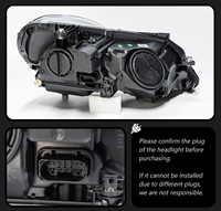 Kit de Actualización de Faros Delanteros Blancos de 6000K para Mercedes Benz Clase E W212 2010-2013, 12V, Carcasa Duradera de ABS, Conexión Plug+Play, Fácil Instalación