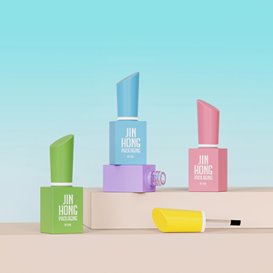 8ml Rỗng Gradient Nail Varnish chai số lượng lớn vuông mỹ phẩm bao bì container cho UV Gel Polish - Product Image 1