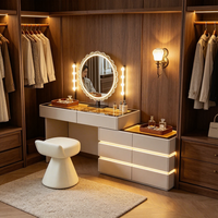 Nouvelle table de toilette extensible de style luxueux italienne pour le pied du lit