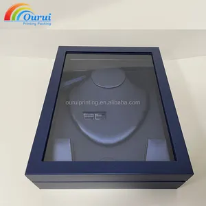 Oem Luxury High Quality Large packaging jewelry box brushed leather custom logo portable party jewelry box