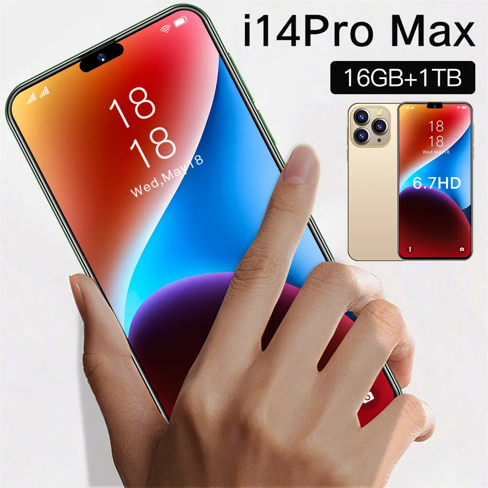 Best i14 Pro max 6.7inch 16gb +512gb wholesale unlock cell phone smallest for nokia Cell mobile phones