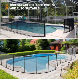 <span class=keywords><strong>Clôture</strong></span> de piscine 4x12, <span class=keywords><strong>clôture</strong></span> de piscine creusée <span class=keywords><strong>amovible</strong></span> de 4 pieds <span class=keywords><strong>pour</strong></span> protéger les enfants et les chiens Noir - Product Image 3