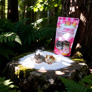 Sable de bain pour hamster Dongnai PETS 100% naturel infusé à la lavande, écologique et anti-odeur, 1 kg, fabriqué à partir de dolomite - Product Image 1