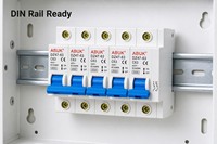 ABUK RCBO MCB 1P-4P 6A-100A 230/400V IEC60898 CE Certifié CB 4500A Rail DIN OEM