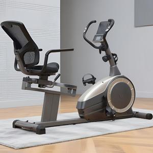 <span class=keywords><strong>Vélo</strong></span> d'exercice horizontal à faible bruit, à entraînement magnétique, pour entraînement cardio en espace compact, idéal pour la maison et le bureau - Product Image 1