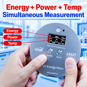 Compteur d'énergie UV LED Linshang LS137 365-405nm pour la mesure de l'irradiance, de la dose et de la température - Product Image 4