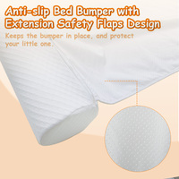 Barrière de lit pour tout-petits OEM/ODM Factory-garde-corps de sécurité pour bébé personnalisé avec couvercle lavable, vente en gros et logo accepté