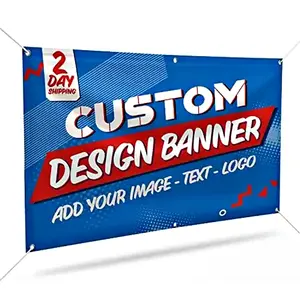 Custom Advertising Mesh Polyester Banner Waterproof Sublimation Banners 5 Meter Printing Fabric Fence Banner