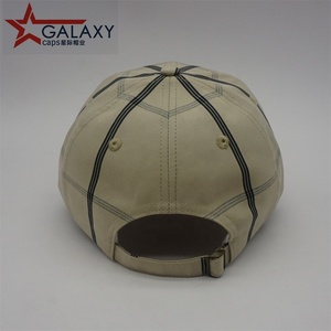 Gorra de béisbol unisex rayas gorra de alimentación logotipo personalizado sombrero deportivo 6 paneles gorras - Product Image 4