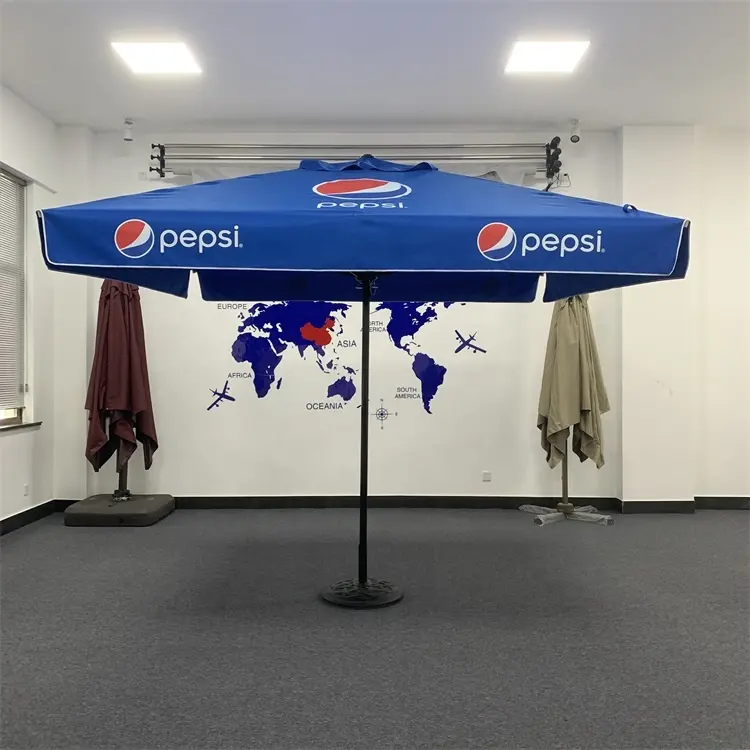 OEM RPET grande taille 3m 4m 5m impression personnalisée de marque extérieur bar patio bière parasol