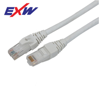 Câble Ethernet Cat6 sans emmêlement RJ45 250 MHz plaqué or ETL CE RoHS pour routeur et serveur