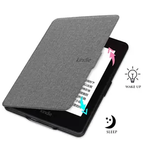 Woven Weave PVC Tablet Cover Ebook Reader Auto Sleep Wake Up Case For Amazon Kindle Paperwhite 2021 11Gen 6.8 Inch KPW 2019