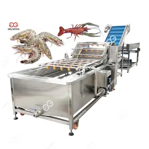 Großhandel Lieferant Shrimp Washer Cleaner Maschinen Hersteller Luftblasen reinigung Shrimp Waschmaschine