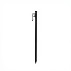 Estacas de Acero Forjado de Alta Resistencia de 40 cm para Tiendas de Campaña, Color Negro, Equipo de Camping con 1 Año de Garantía, Venta al por Mayor - Product Image 2