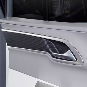 Accessori <span class=keywords><strong>interni</strong></span> in acciaio inossidabile in fibra di carbonio per autoveicoli ABS per 2021 <span class=keywords><strong>Hyundai</strong></span> CUSTO struttura di rivestimento per maniglia interna - Product Image 4