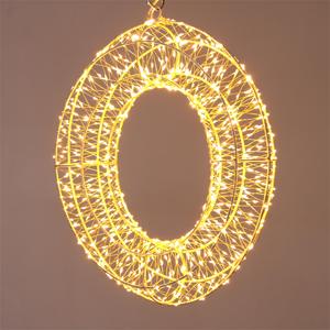New Design 720L Warm White Copper <b>Wire</b> Metal Wreath Light for Christmas Holiday Party and Garden Decoration - Product Image 3