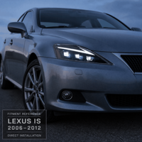 Ensemble de phares pour Lexus IS250/IS300/IS200 2006-2012 ; Phares à LED 12V 35W avec feux de jour intégrés