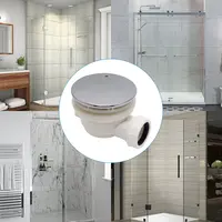 GUIDA 711074 크롬 ABS 커버 유연한 샤워 바닥 드레인 화이트 욕실 플라스틱 드레이너