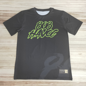 Venta al por mayor sublimación camiseta en blanco 100 poliéster personalizable camiseta logo - Product Image 5