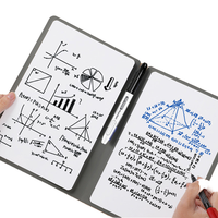 Carnet Intelligent Nouveau Design Bloc-Notes Effaçable à Sec Fournitures de Bureau Planificateur Autocollants Tableau Blanc Couverture en Cuir