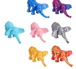 Custom 3D Printed <b>Elephant</b> Figurine Exquisite Animal Shape with Flexible Joints Adorable African Ornament for Home <b>Decor</b> - Product Image 1
