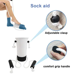 Meias de plástico Easy-On Easy-Off para idosos, meias de plástico Easy-On Easy-Off, meias promocionais para idosos e grávidas, slider deslizante