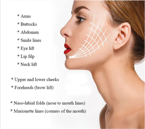 Quente!! Rosca de colágeno para <span class=keywords><strong>lifting</strong></span>, por atacado, linha de ouro, anti-rugas, cuidados com a pele, mágica sem agulhas - Product Image 5