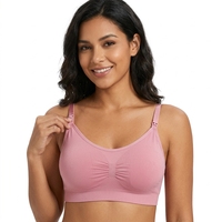Soutien-gorge d'allaitement push-up anti-affaissement à fermeture avant sans armatures, bonnets couvrants, pour femmes enceintes et post-partum, confortable