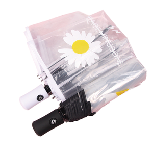 Paraguas de Viaje Compacto, Moderno, Transparente, con Apertura y Cierre Automático, Resistente al Agua y al Viento, con Estructura de 8 Varillas y Tres Pliegues, Regalos Empresariales para Chicas - Product Image 1