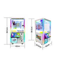 Nouvelle machine à griffes mini format, à monnayeur, empilable, pour jeux de griffes, peu encombrante, avec prix en peluches