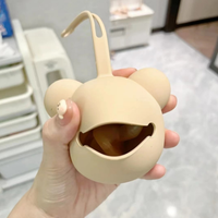 Boîte de rangement de sucette en silicone portable sans BPA pour enfants étui souple de qualité alimentaire anti-chute