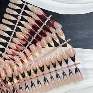 <span class=keywords><strong>30</strong></span> Uds./Tira, Tallas XS/S/M, Color Sólido, Puntas <span class=keywords><strong>de</strong></span> Uñas Postizas <span class=keywords><strong>de</strong></span> Cobertura Completa, Forma Ovalada, Brillantes, Uñas Artificiales a Presión para Mujeres y Niñas - Product Image 1