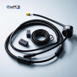 Faisceau de câblage mini haute densité blindé EMI, fil fin 28AWG pour connexion de signal de scanner de codes-barres PDA industriel portable - Product Image 1