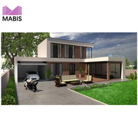 Nouvelle conception de maisons préfabriquées modulaires en panneaux sandwich MABIS M-C-5, assemblage rapide, design moderne, bonne isolation, garantie d'un an, en vente