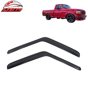 Viseras para Ventanas de Estilo Delgado para Ford F-150 F-250 F-350 Cabina Estándar 80-96, Protección Acrílica para Ventanas Laterales de Puerta de Automóvil - Product Image 1